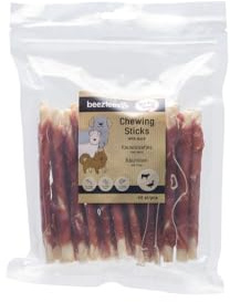 Beeztees Kaustangen Ente, Hundesnack, Value Packung, 40