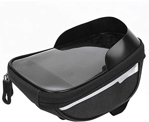 Alomejor Fahrrad Lenkertasche 7 inch Touchscreen Fahrrad Telefonhalterung Taschen zum Radfahren Handy Fahrradtasche