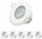 Oktaplex lighting 6er Set LED Einbaustrahler - Paris Bain 5W 2700K 230V 350lm IP 44 Ra>97 Warmweiß Ultra Flach 30 mm Bad Deckenspots, LED Spot weiß