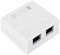 Marhynchus Keystone Jack Box, RJ45-8P8C Dual Port Surface Mount Box for Ethernet Cables, Wall Connector Junction Adapter