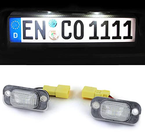 Tenzo-R LED Kennzeichenbeleuchtung Weiß 6000K für VW Golf 2 83-92 Jetta 2 84-92