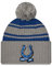 New Era Indianapolis Colts NFL 2022 Sideline Sport Knit Grey Blue Beanie - One-Size