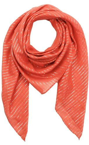 Freak Scene Superfreak Baumwolltuch - rot - blutorange Lurex silber - quadratisches Tuch