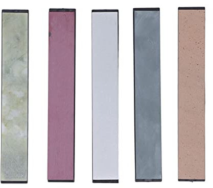 Wetzstein-Set, 5 Stück Wetzsteine 1000 3000 5000 8000 10000 Grit Terrazzo Geeignet für Küchenmesser Scheren Meißel