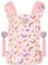 GAGAKU Puppentrage für Kinder Puppen Bauchtrage Puppen Tragesitz Puppenzubehör mit Verstellbaren Trägern - Rosa - Sterne