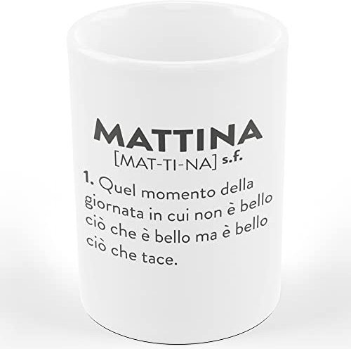AL PRODUCTION Tazza Mug MATTINA DESCRIZIONE DIVERTENTE - Tazza regalo di compleanno - Divertente - Humor