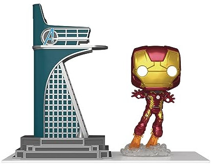 Funko Pop! Town: Avengers: Age of Ultron - Avengers Tower with Iron Man (Glow-in-The-Dark) PX Vinyl Figure
