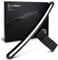freeVoice Monitor Screenbar Curved I Augenschonende Bildschirmlampe mit Anti-Blue-Light I Monitorlampe mit einstellbarer Farbtemperatur & Auto-Dimmer I Blendfreie Monitorleuchte mit Clip-Befestigung