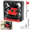 Verstellbarer Dübelmacher, Verstellbare 8-Loch-Dübelmachervorrichtung aus Aluminiumlegierung, Dübelmacher-Jig-Set, Hilfswerkzeugadapter für Holzstangen, Stäbe