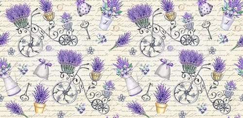 TAPPETIK Tappeto, Passatoia in Stampa Digitale Alta qualità, Ampia Gamma di Colori e Disegni (Serie DIGIT) VARIE MISURE (Lavanda 6, 52 x 90 cm)
