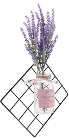 Hemobllo 1 Satz Blumenkorb Led-licht Blumen-wandleuchte Hängendes Maurerlicht Blumen-terrarium Decoraciones Para Sala De Casa Rustikale Wandleuchte Vase Wandgemälde Violett Seidentuch Luft
