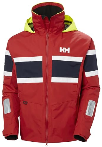 Helly-Hansen Salt Original Jacket – Herren-Segelmantel, Flaggenstreifen, wasserdicht, Helly-Tech, reflektierende Kapuze