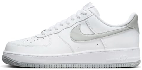 Nike Air Force 1 '07 Herren-Schuhe (FJ4146-100, Weiß/Grau (White/LT Smoke Grey-White) Größe 49,5, 49.5 EU