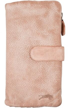 Zakatte • VEN-Tomy • Damen Geldbörse aus Leder Handgefertigt Brieftaschen Portemonnaie VT911 (Dusty Pink)