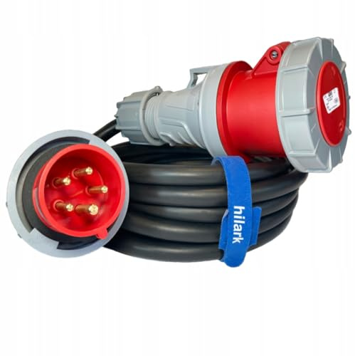 Hilark cable tech Mobiler Baustromverteiler angeschlossen 2x32A 4x230V IP44 ca. 5m
