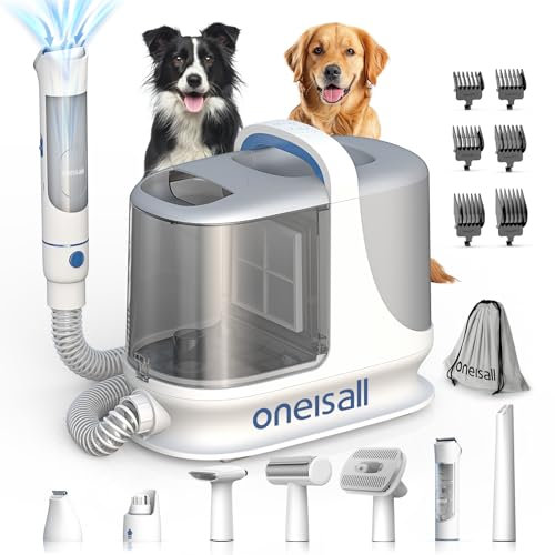oneisall Vacuum Cleaner for Dogs and Dogs, 3 Litre Pet Powder with Clipper, 5 Fur Care Tools, 13000 Pa Powerful Hair Vacuum Cleaner for