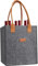JUTTAUTO Caravan Wine Bottle Bag 6 Removable Compartment Wine Carrier Tote Camping Beer Drink Storage Felt Bag for Travel, Picnic,Protecting Motorhome Drinks Water Bottles,Great Gift for Wine Lover
