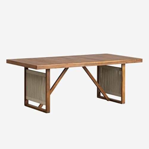 SKLUM Rechteckiger Gartentisch 200x100 cm aus Akazienholz Nayely -