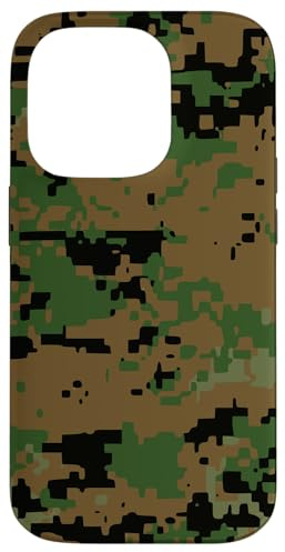 Digital Woodland Camo – US Army Military Camouflage Case Hülle für iPhone 14 Pro