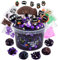 LAWOHO Schwarze Katze Clear Schleim 300ml, Dunkel Lila Clear Slime Set für 8-12 Jahre Mädchen mit 9 Slime Add-Ins, Schleim Kinder Party Favors Schleim Spielzeug Geburtstag Halloween Weihnachten Ostern