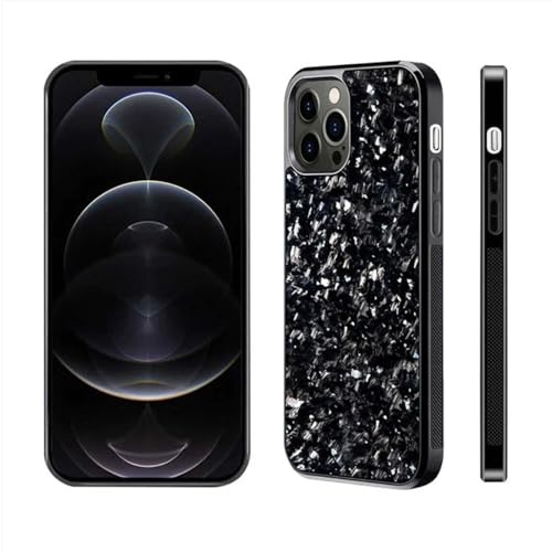 Exawo Carbon Handyhülle kompatibel mit iPhone (geschmiedetes Carbon, iPhone 15 Pro)