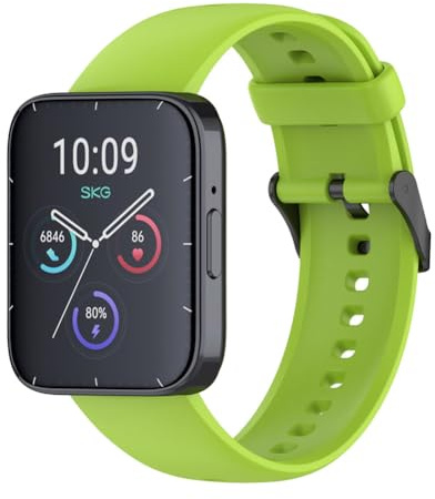 Tyogeephy Cinturino Smartwatch Compatibile con Amazfit Bip 5 Unity/Bip 5, Silicone Cinturino Smartwatch per SKG V9/V9 Pro, Wristband Cinturini di Ricambio per Uomini Donne