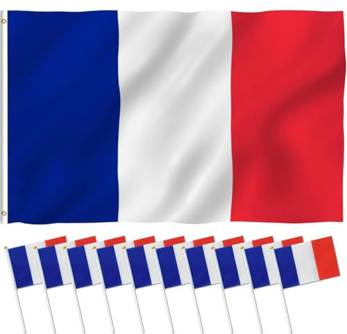 Juego de banderas de 10 piezas,decoraciones de la copa europea,1 bandera grande de 150x90cm,con ojales de latón,10 bandera de mano pequeña,decoradas en eventos deportivos,fiestas