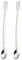 YOKIVE 2 pcs Laboratoire Spatule Cuillère, 201 Inox Acier Micro Échantillonnage Mélange Mesure Excellent pour Laboratoire (200mm/8-pouce)
