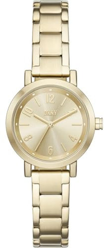 DKNY Damen Analog Quarz Uhr mit Edelstahl Armband NY6694