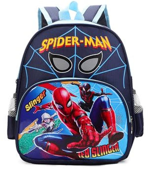 Simllyda Rucksack Kindergarten Spider, Rucksack Grundschule Spider, Spider Rucksack, Kindergarten Rucksack für Jungs, Geschenk für Kinder im Alter von 3–6 Jahren