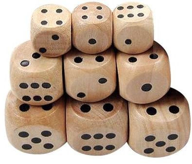 9 Dadi In Legno, Dadi Da Gioco, Dadi Da Gioco, Accessori Da Gioco, Dadi Leggeri