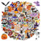 MORAINJAY 100pcs Halloween Stickers for Gift Wrapping, Halloween Theme Water Bottle Stickers for Kids,Teens Boys Girls, Halloween Vinyl Stickers for Halloween Party Decoration,Laptop,Skateboard