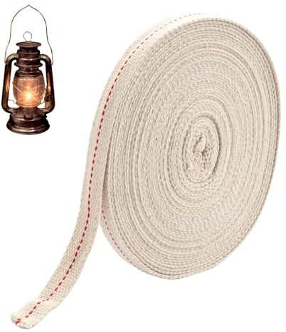 10 Meter Docht für öLlampen,13mm Öllampe Docht,Petroleumlampe Docht,Lampendochte für Öllampen,Docht Öllampen,Docht für Petroleumlampen Kerosin Lampe, Ölbrenner DIY Und Kerze Zubehör
