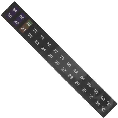 JECOMPRIS Aquarium Thermometer Sticker Für Fischtanks Flüssigkristall Temperaturanzeige Einfach Anzubringen Verwenden Praktisch Und Sicher Für Aquarien Temperaturmessung