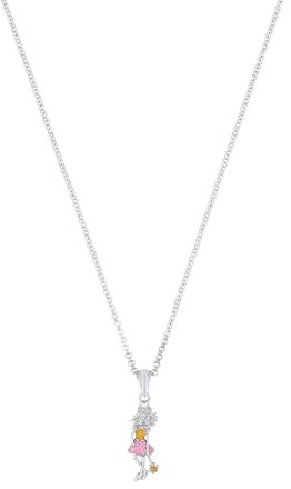 Prinzessin Lillifee Kette mit Anhänger 925 Sterling Silber Mädchen Kinder Halsschmuck, 35+3 cm, Rosa, Lillifee, Kommt in Schmuck Geschenk Box, 2038747