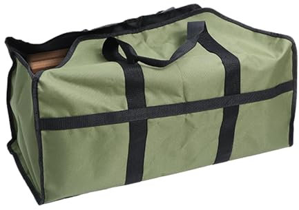 Transportador de leña - Transportador de leña, saco para leña | Bolsas de tela Oxford, organizador de almacenamiento, bolsa para madera, contenedor para leña