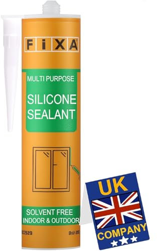 BONDIFY White Silicone Sealant - Kitchen & Bathroom, Anti Mould, 100% Solvent Free, 280g Sink & Shower Sealant