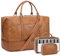 Wochenendtasche aus Leder für Damen: Große Übernachtungstasche, Reisetasche, Handgepäcktasche, Wochenend-Tragetasche mit Schuh- und Laptopfach und Kulturbeutel für Flugzeug, Reisen, Fitnessstudio,