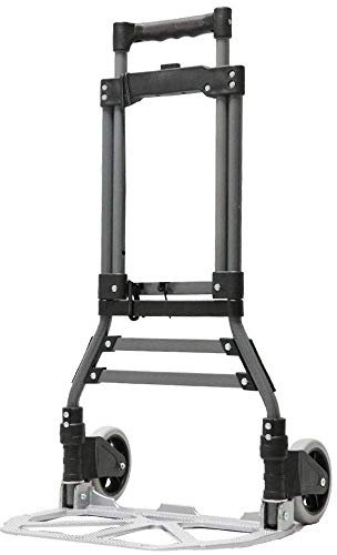 Carrello pieghevole in acciaio con ruota in poliuretano anti-foratura e capacità di 60 kg, per carriola (stile #5)