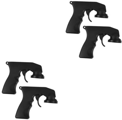 Angoily 2pcs Spray Paint Grips Brace Handle Universal Spray Paint Turbo Can Handheld Spray Paint Grip for Spray Cans Spray Paint Comfort Grip Black Pp