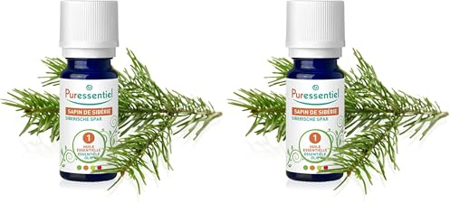 Puressentiel - Huile Essentielle Sapin de Sibérie - 100% pure et naturelle - HEBBD - 10 ml (Lot de 2)