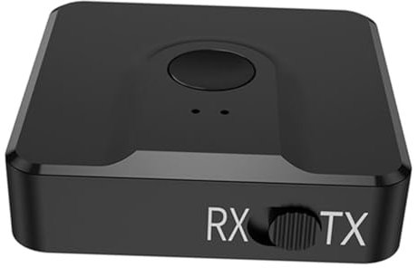 DIYEAH 1 Juego Adaptador de Audio Adaptador WiFi Altavoces inalambricos Adaptador de televisión transmisor de Audio inalámbrico transmisor inalámbrico Receptor de Coche el plastico Black