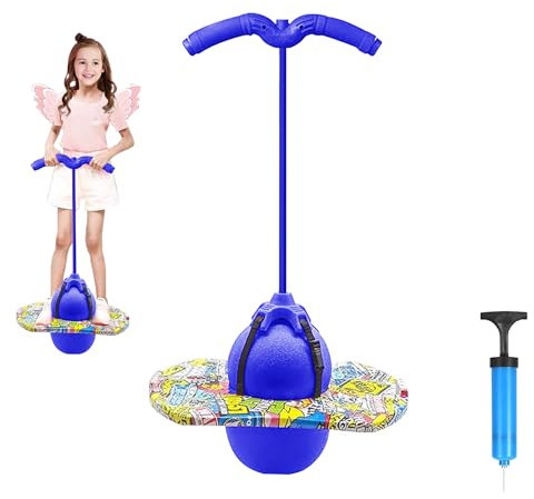 Pogo Stick für Kinder,Pogo Ball,Hüpfball mit Griff,Outdoor Bouncing Ball,Hüpfstange Erwachsene,100 kg Tragfähigkeit,Pogostick Balance Ball Stelzen Kinder Bouncy Ball,Kinderspielzeug Jump Pogo Ball