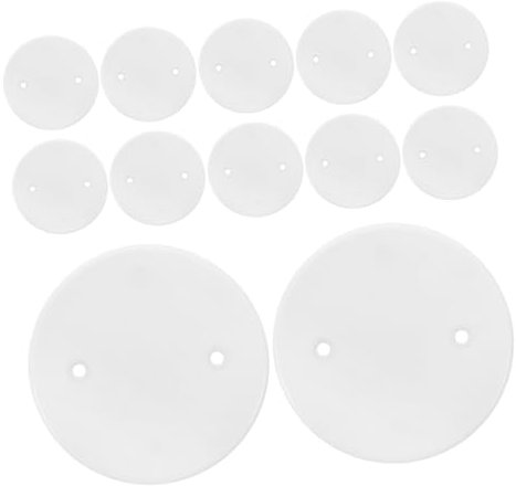 Mobestech 25 Stück Oktagonale Abdeckplatte Decke Kabelabdeckungen Abdeckplatte Für Einbauleuchten Abdeckung Der Leuchte Abdeckplatte Der Leuchte Runde Lochplatte Weiß Pp