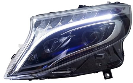 Autoscheinwerfer passend für Vito-Scheinwerfer 2013–2019 W447,LED-Scheinwerfer,LED-Tagfahrlicht,Projektorobjektiv,dynamisches Autozubehör (Rechtslenker)
