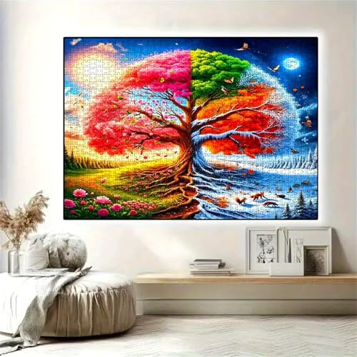 Albero della vita fantasy - Puzzle 2000 Pezzi - puzzle Fai da te 100x70 cm,Intrattenimento Creativo - Puzzles Per Adulti E Tutta La Famiglie