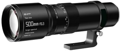 500mm F6.3 Full Frame MF Lens, Compatible for Sony | Full Frame, Telephoto Prime, Astrophotography, E/Z/RF/XF/EF/F/L Mount, A7R, Z50, R50(F)