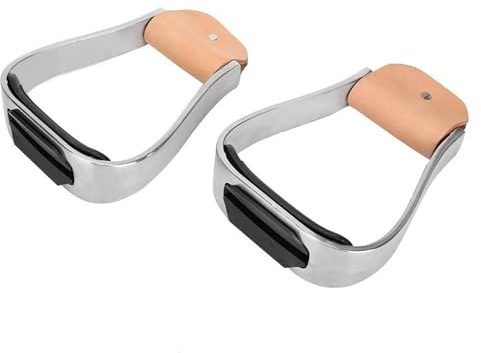 Annadue Ridbyglar, Hästsadelstickor, överskon Dämpade Stigbyglar i Aluminium, Lätta Stigbyglar för Trailridning