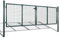 Festnight Gartentor Zauntor Gitterzaun Tor 289x125 cm/306x175 cm Stahl Grün