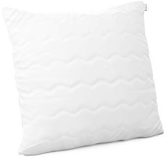 AmeliaHome Kopfkissen 80x80 cm mit Reißverschluss Steppung weiß Reve